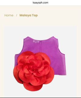 Kaayo Malaya / Kimono cropped big flower top (similar to Debbie Co / Vania Romoff)