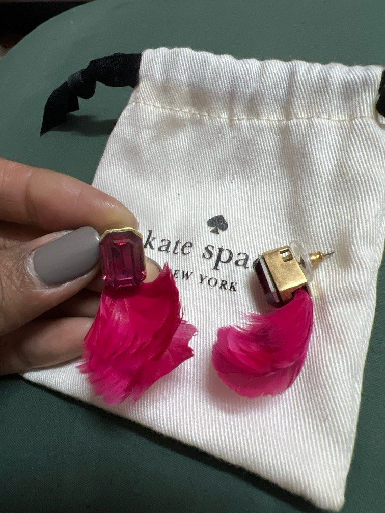 Kate spade sale feather earrings