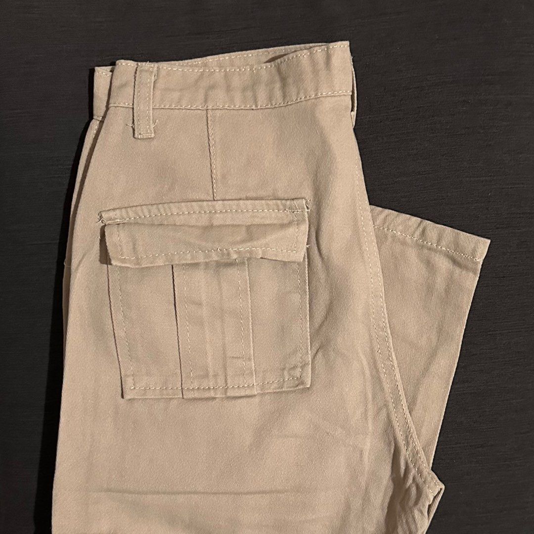 Khaki High Waist Flap Pocket Cargo Jeans Korean Wide Leg Denim Cargo Pants  for Women Fashion Womenswear Size 29, Women's Fashion, Bottoms, Jeans on  Carousell