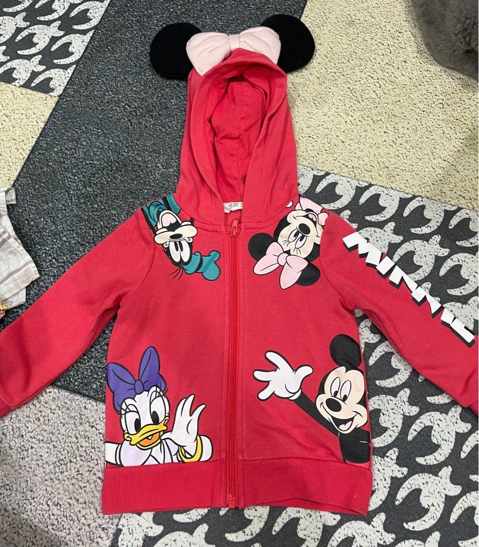 Minnie mouse zip online up hoodie toddler