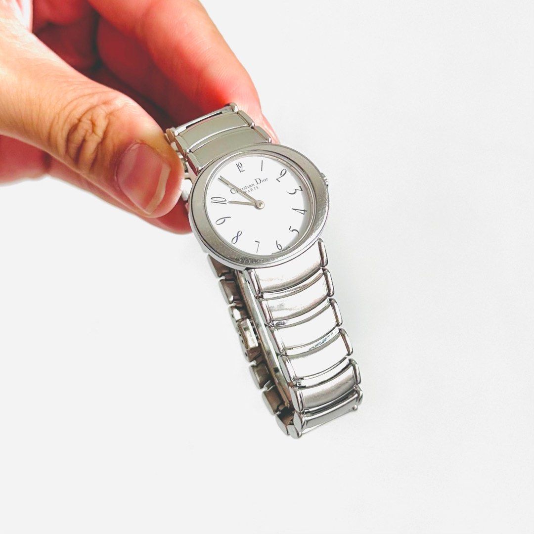 Chunky silver watch ladies discount