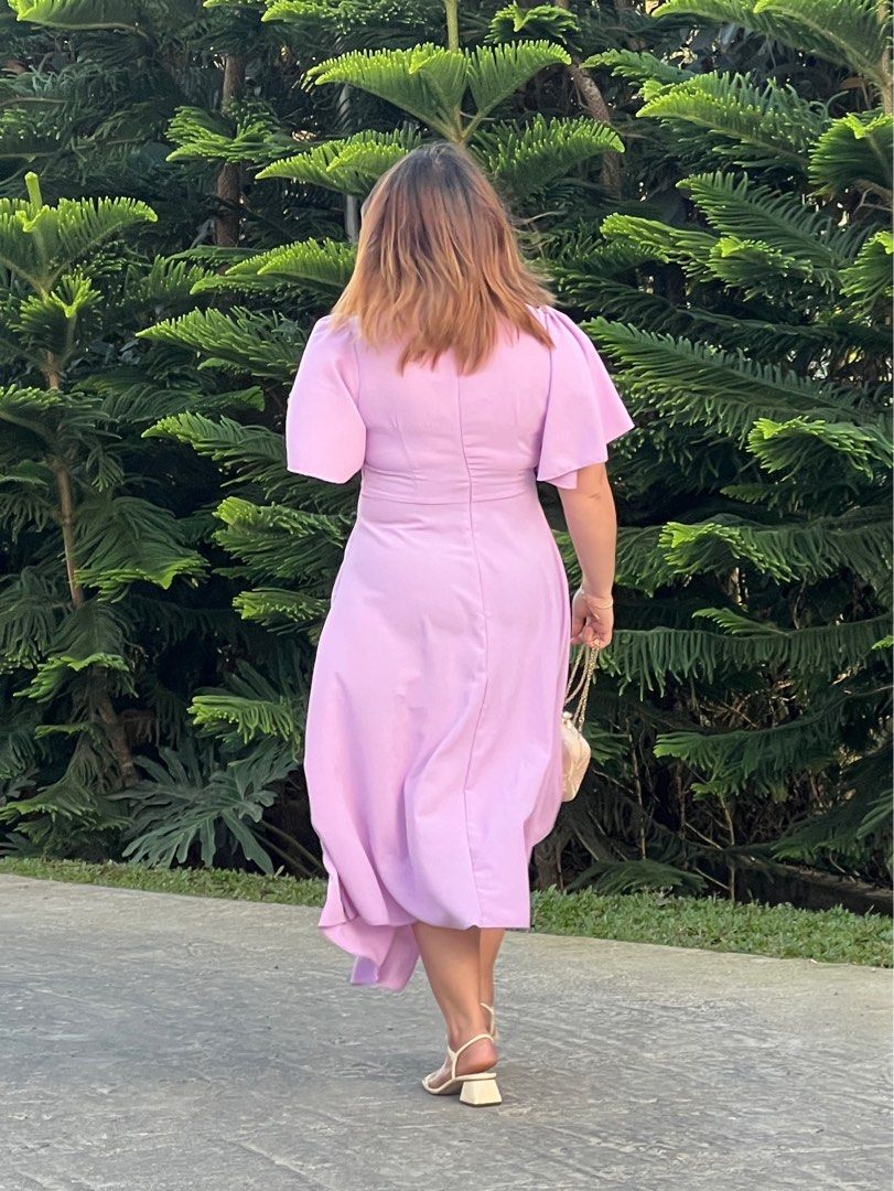 Lilac Purple Dress (Category: Dresses) located in Quezon City. Submitted by heyblanca (Listing ID 1283164839, Image 2). Description: Shoulder 14.6 Length 52 Bust 38.6 Waist 32.3 My measurements Shoulder 15 Bust 36 Waist 32 Height 5’1.