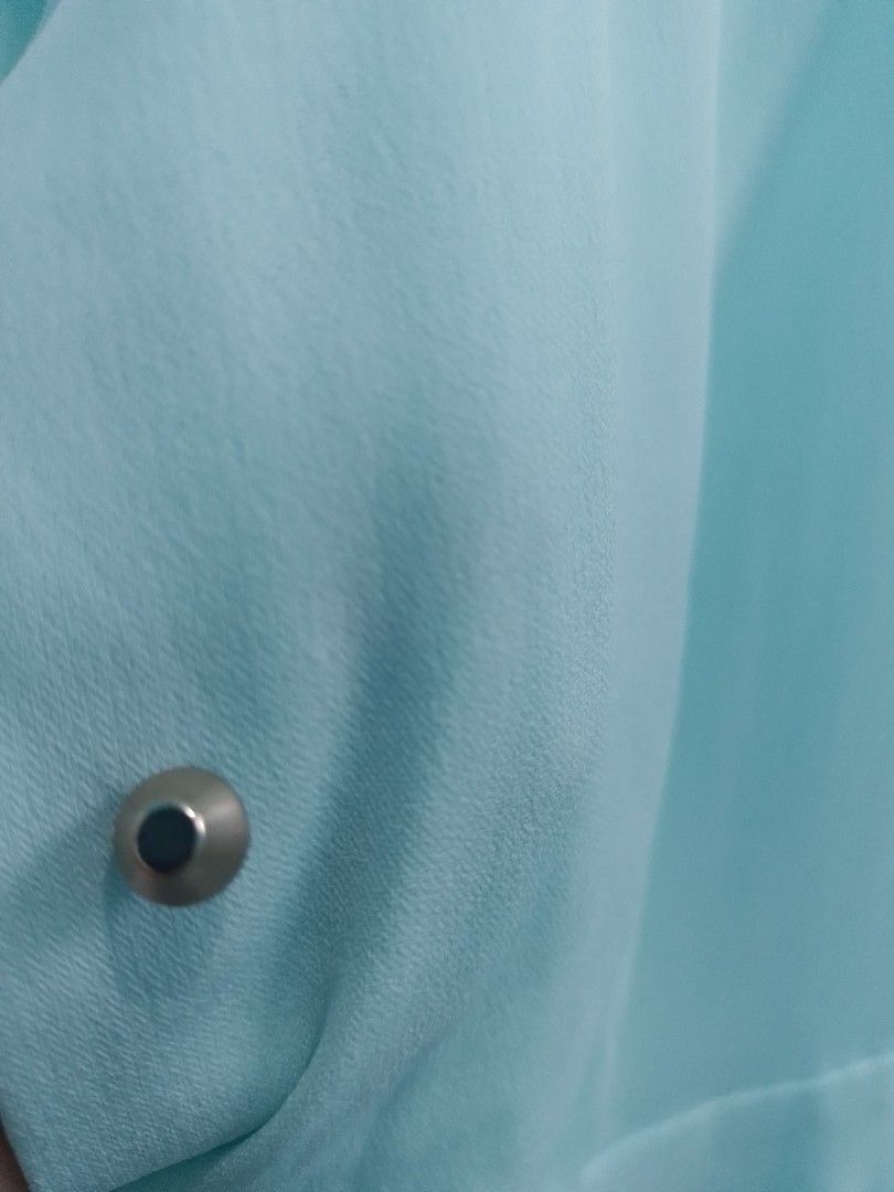 Lily mint green chiffon dress (Category: Dresses) located in Bislig. Submitted by cessg (Listing ID 1283337055, Image 2). Description: #2024declutter With belt loops but belt is missing..