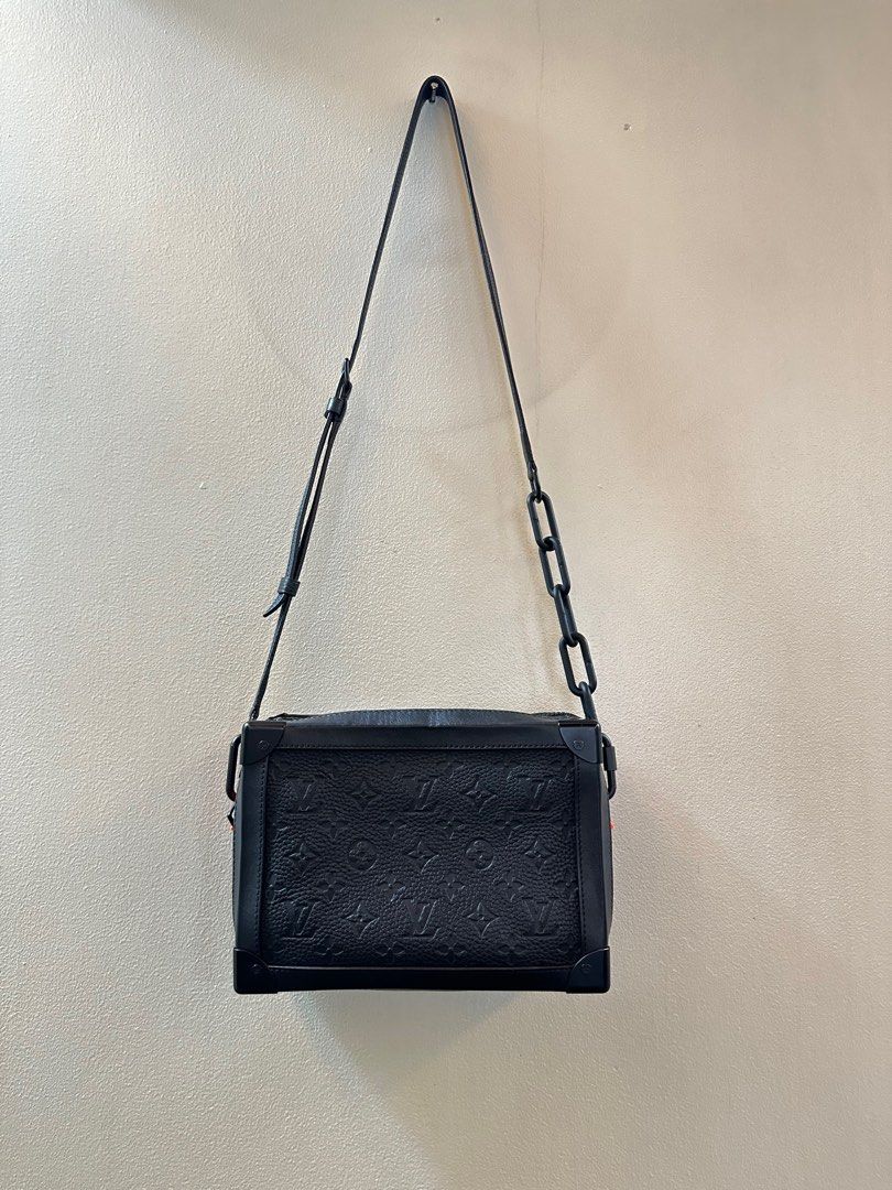 Louis Vuitton Soft Trunk (Virgil Abloh-designed) (Category: Luxury Bags & Wallets) located in Pasig City. Submitted by grfld08 (Listing ID 1283150639, Image 1). Description: Louis Vuitton Soft Trunk (RARE) Designed by Virgil Abloh Color: Black Leather: Taurillon Condition: 8/10 Purchased locally at LV Greenbelt.