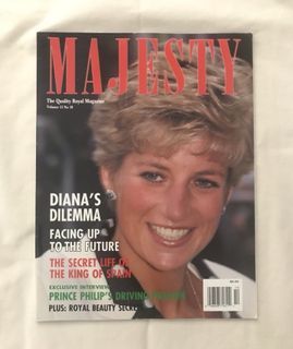 Princess Diana MAJESTY Vol 13,  No. 10 Oct 1992