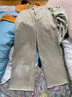 Marks and Spencer’s Beige wide leg jeans