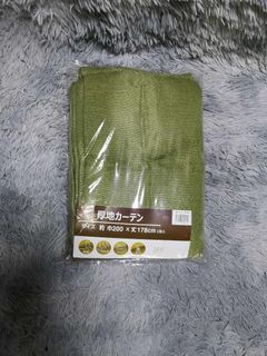 Matcha Color Thick Curtain