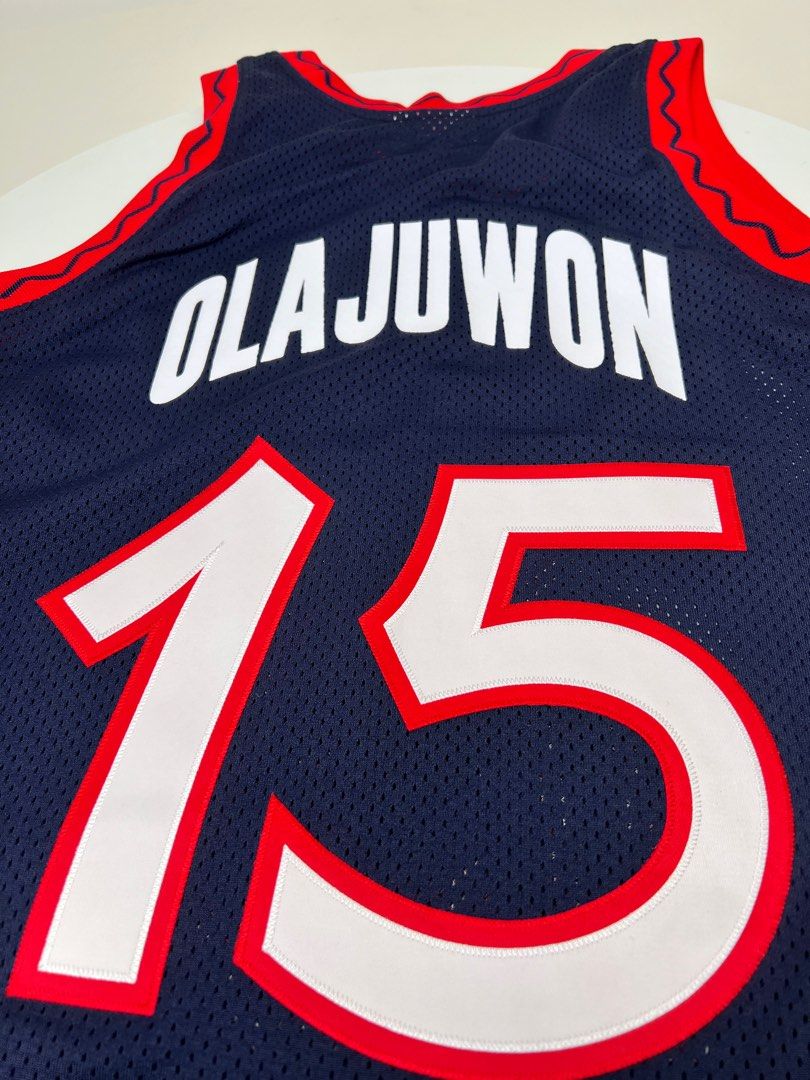 Mitchell and ness olajuwon hot sale