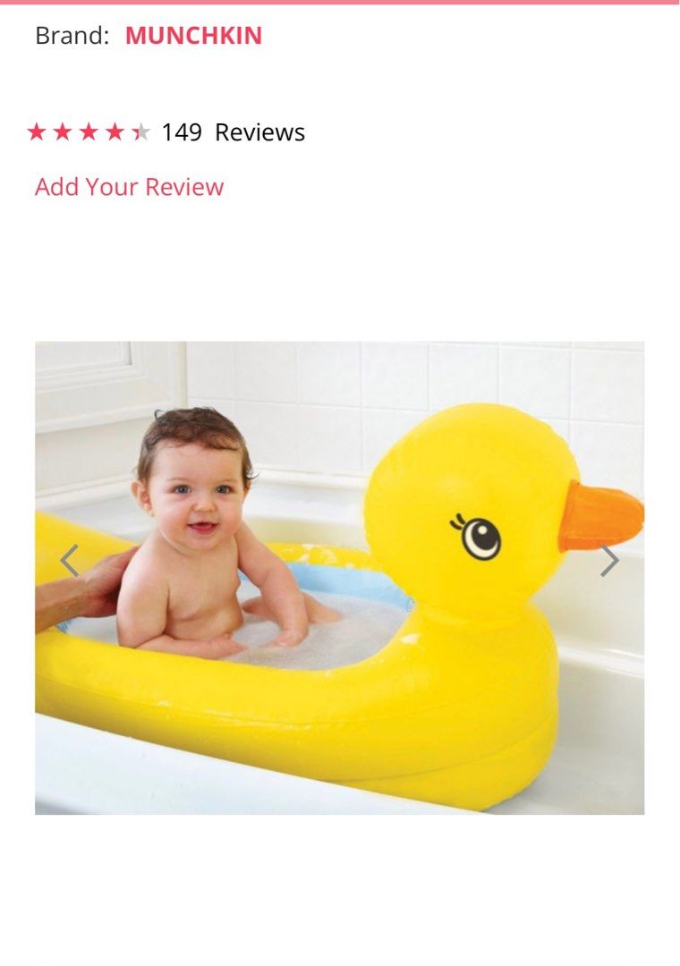 Munchkin hotsell inflatable tub