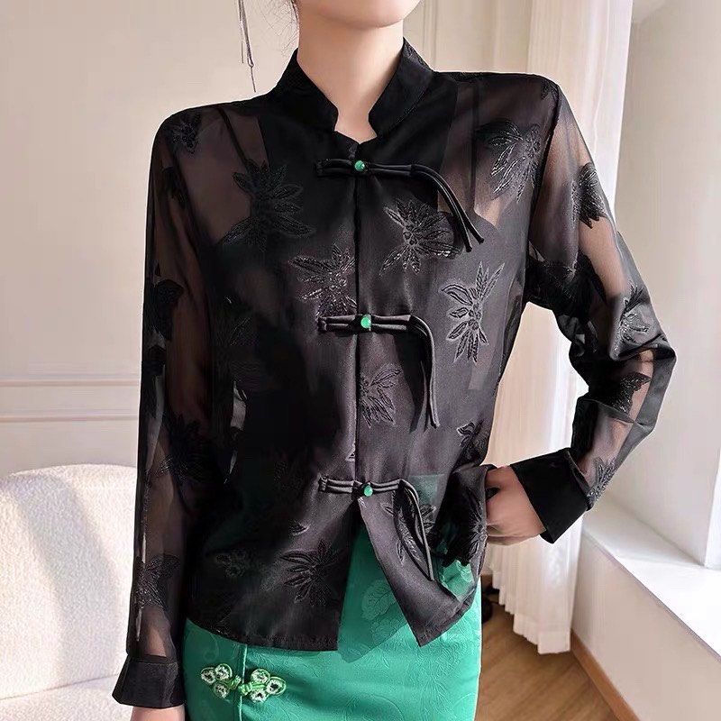 NEW Vintage Style Embroidered Traditional Chinese Long Sleeve