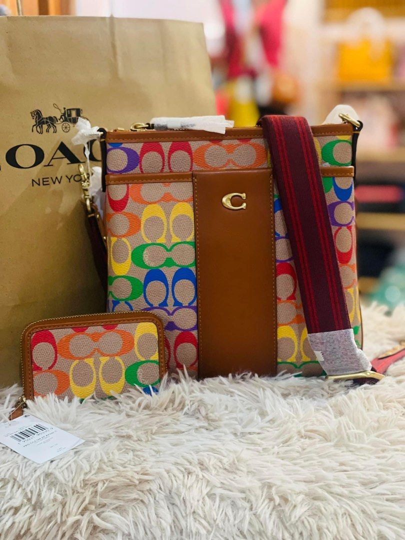 💯ORIGINAL COACH KITT MESSENGER CROSSBODY RAINBOW BUNDLE (Category: Luxury Bags & Wallets) located in Quezon City. Submitted by ashongsstore (Listing ID 1283122992, Image 1). Description: Set 🐎C0AÇH COLLECTION 🐎 🇵🇭ONHAND🇵🇭 ‼️Please look at our pictures as that is exactly what you are purchasing‼️ 💯GUARANTEED ORIGINAL AND AUTHENTIC or TRIPLE YOUR MONEY BACK! Not REPLICA, OEM, TOP GRADE QUALITY, AUTHENTIC QUALITY or Any other Terms to DENOTE