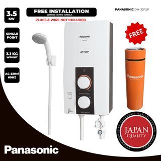 Panasonic Water Heater DH-3JP2P SINGLEPOINT FREE INSTALLATION LABOR SERVICE + FREE TUMBLER