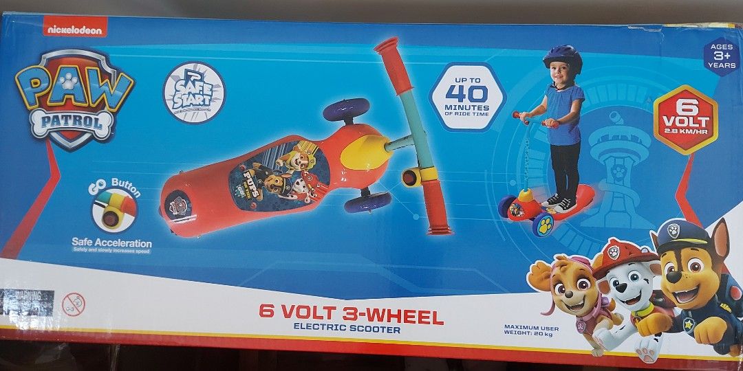 Paw Patrol 6V Electric Scooter Carousell