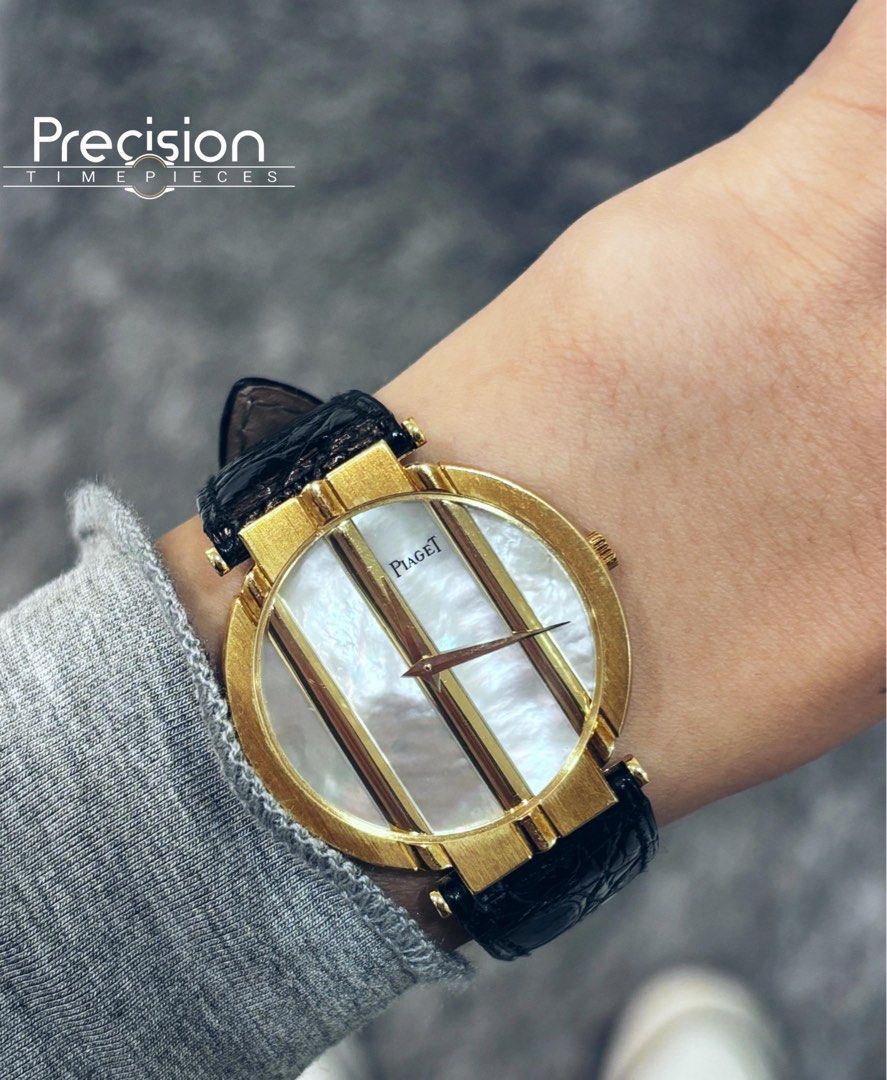 Piaget 8673 Polo Mother of Pearl 18K Yellow Gold 31mm