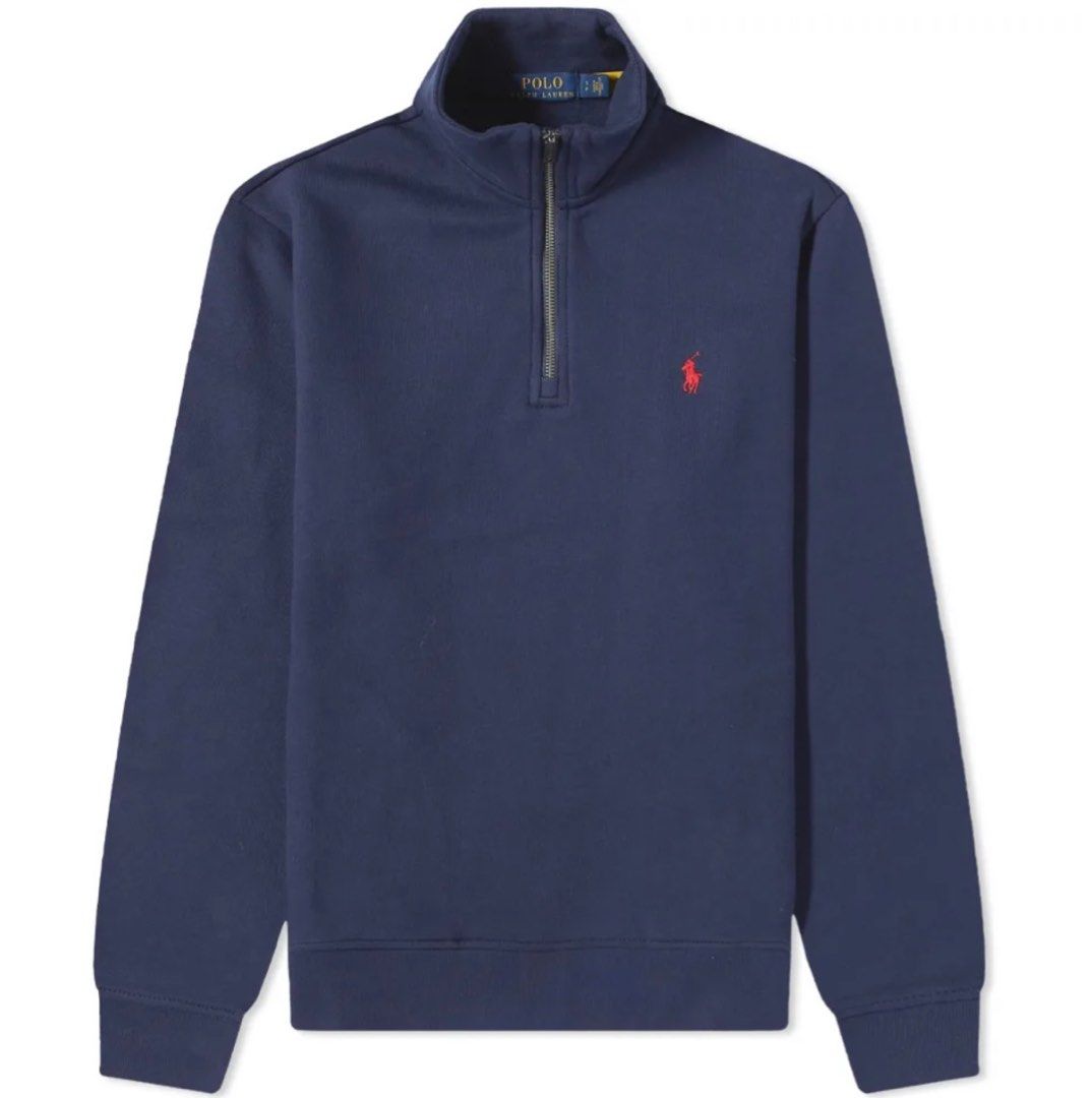 Ralph lauren quarter hotsell zip navy