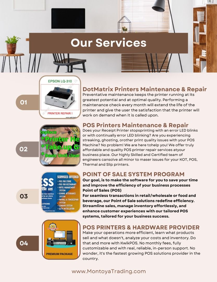 POS SYSTEM PRINTERS AND HARDWARE PACKAGES (Category: Printers, Scanners & Copiers) located in Caloocan City. Submitted by marklouieoliveros-20532 (Listing ID 1283194228, Image 2). Description: Vision Statement: "To be the world's leading provider of POS solutions, transforming the way businesses operate and enhancing customer experiences globally." & "To revolutionize the retail industry by providing the most innovative, reliable, and user-friend