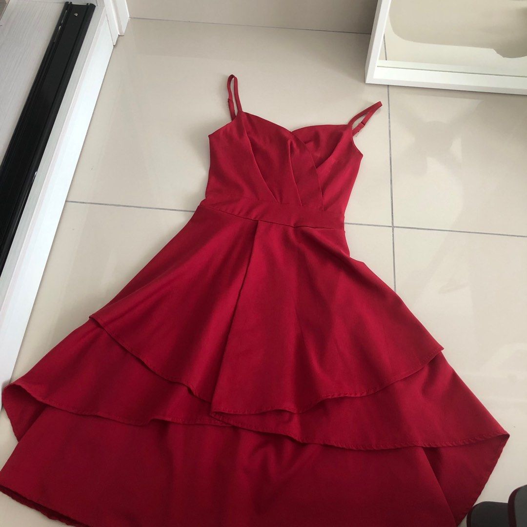 Premium Maroon Dinner Dress Women s Fashion Dresses Sets