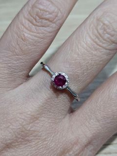 S925 Ruby Stone Ring