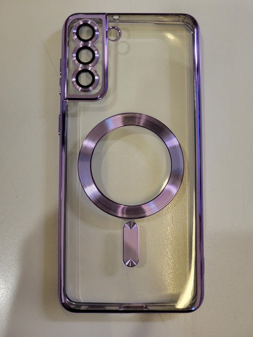 Samsung S21+ 磁充手機套 （分類：手機套及手機殻）位於 Hong Kong。 由 mrs_v_choi 提交（商品編號 1283125118，圖片 1）。簡介： 全新 淺紫色 包平郵或順豐到付。
