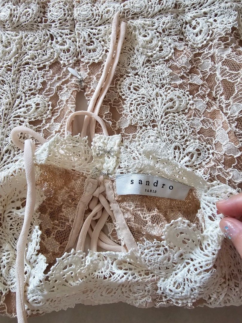 jacquemus beige dress SANDRO