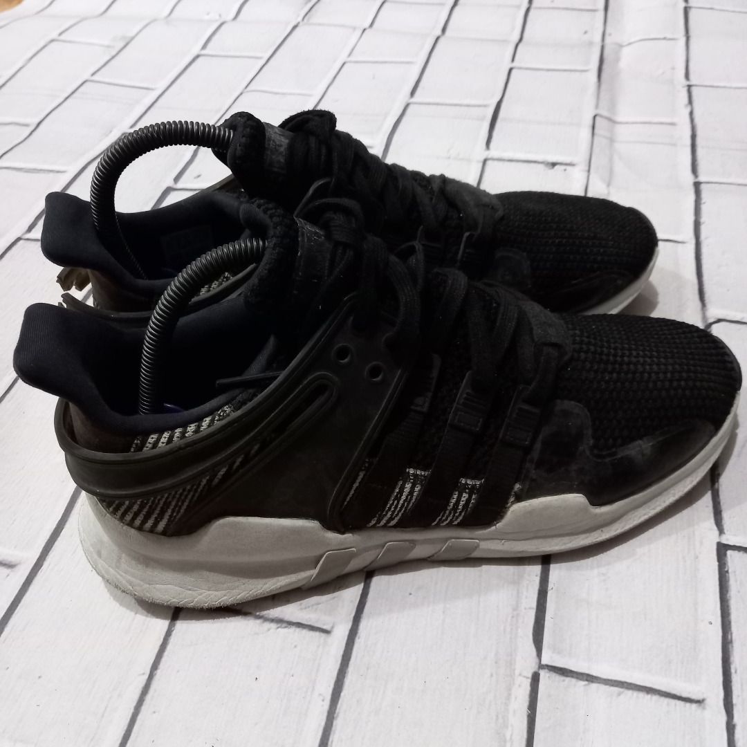 Sepatu ADIDAS EQT SUPPORT ADV BLACK STRIPES sz 43 5 Fesyen Pria
