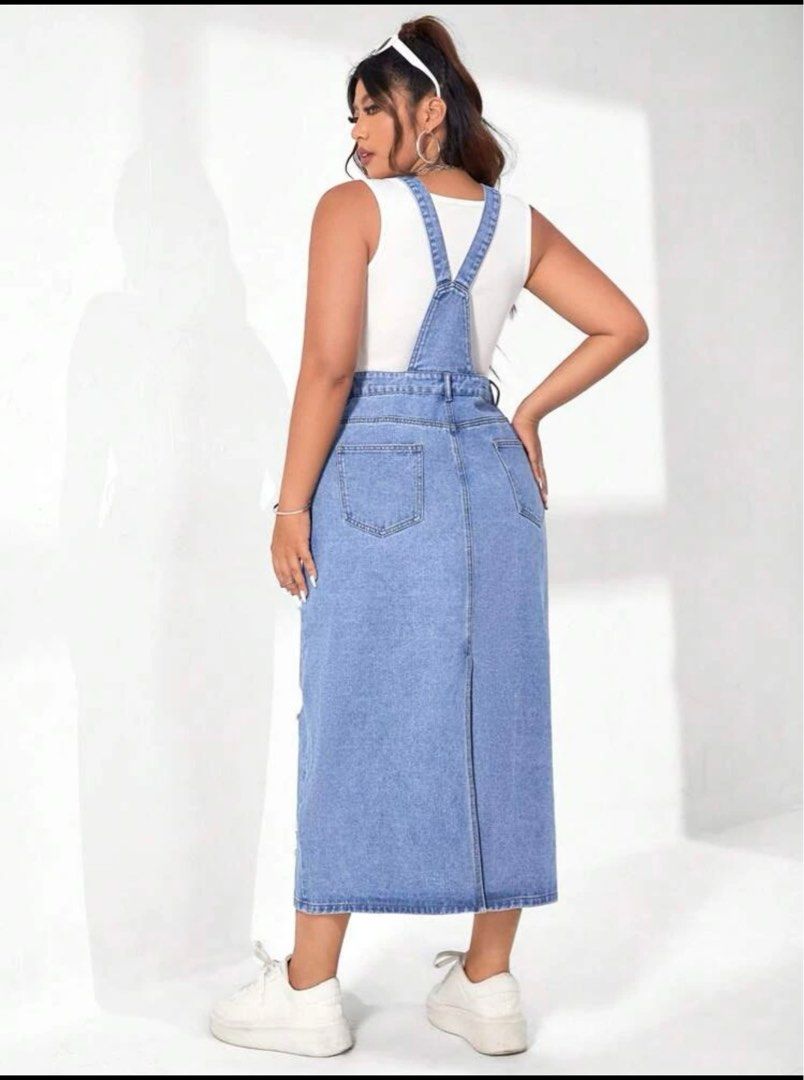 shein denim maxi dress Every day is a denim day if you try hard enough What's your fave frock? We're jean-uinely curious 12469749 12595320 13273342 14929114 15384866 15913201 17151460 #SHEIN #SHEINforAll #SHEINstyle #fashion #chic