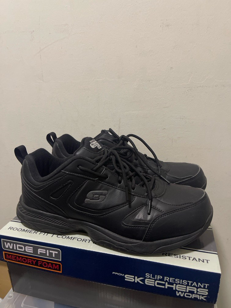 Skechers work memory on sale foam wide fit