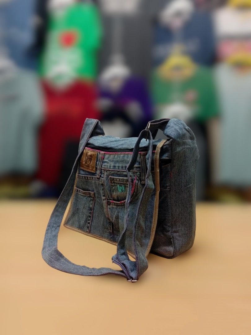 Sling bag best sale from old jeans