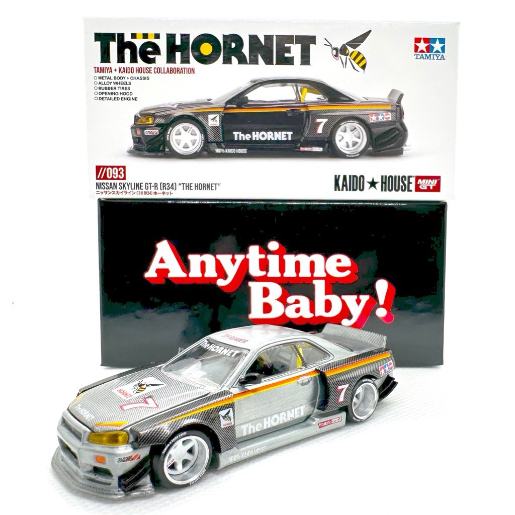 SOLD] Kaido House x Mini GT Nissan Skyline GT-R (R34) 'The Hornet