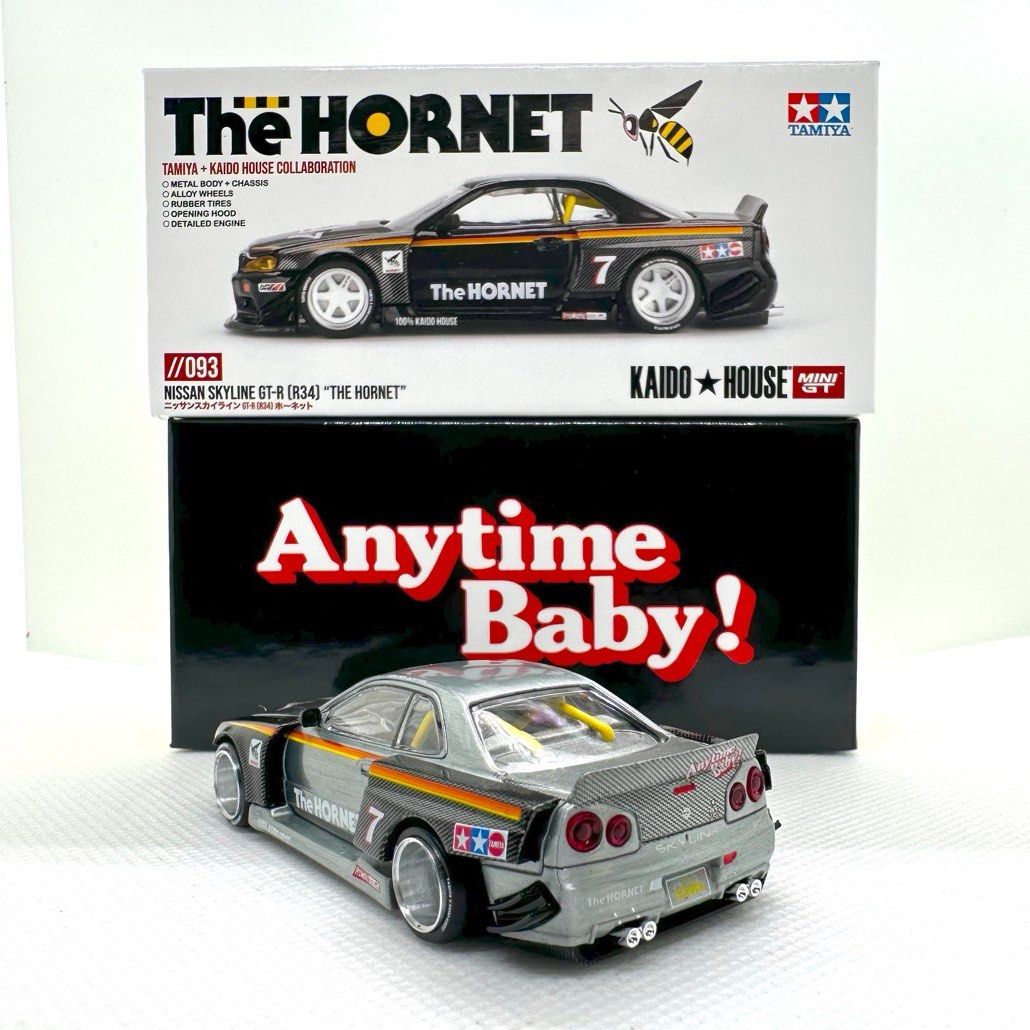SOLD] Kaido House x Mini GT Nissan Skyline GT-R (R34) 'The Hornet