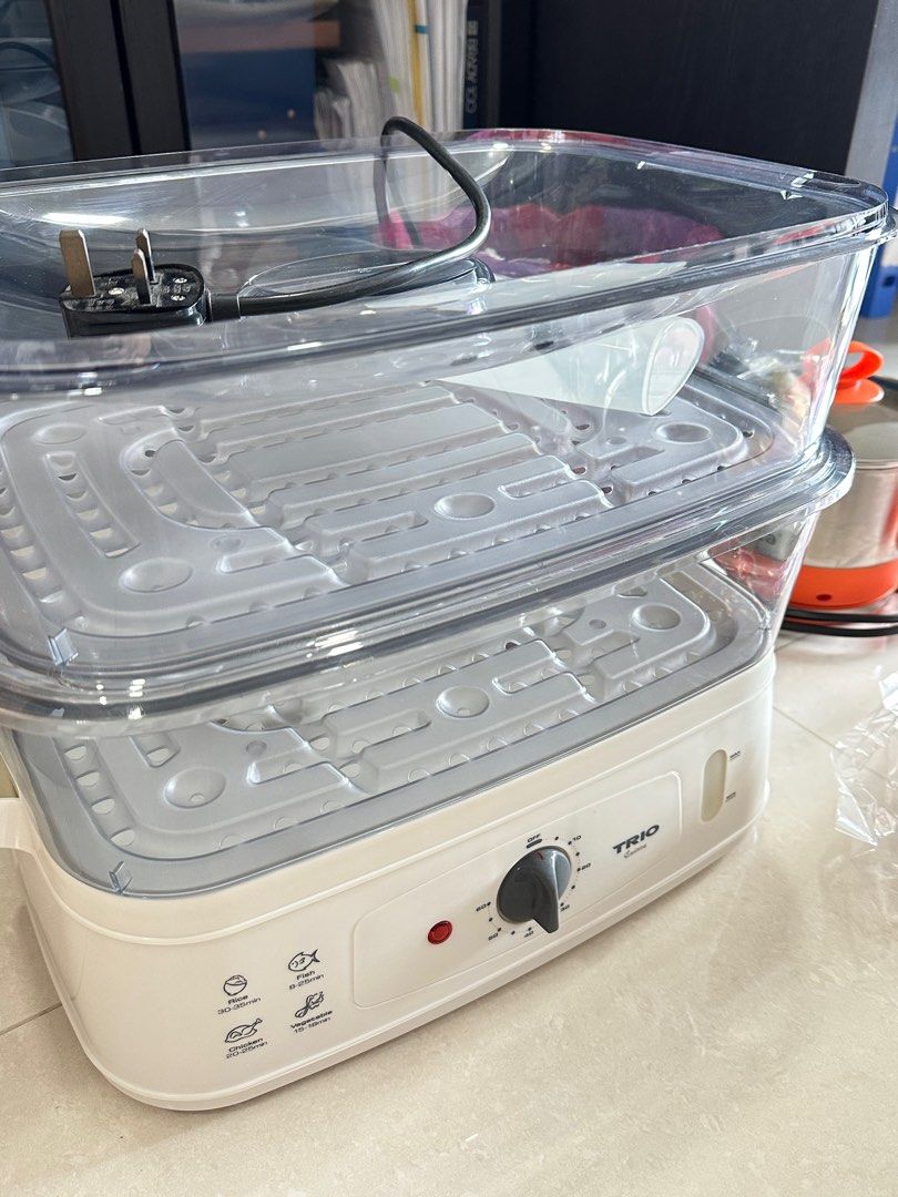 Steamer 20L Food Trio Steamer, TV Home Appliances, Kitchen
