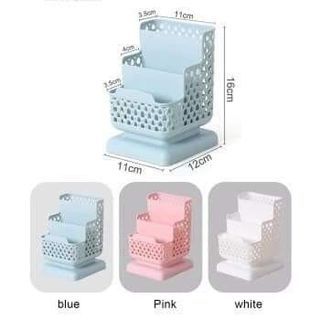 💥STORAGE TUBE DESK ORGANIZER 3LAYER/3GRIDS💯

AVAILABLE COLOR‼️
BLUE 💙
WHITE 🤍
PINK 🩷