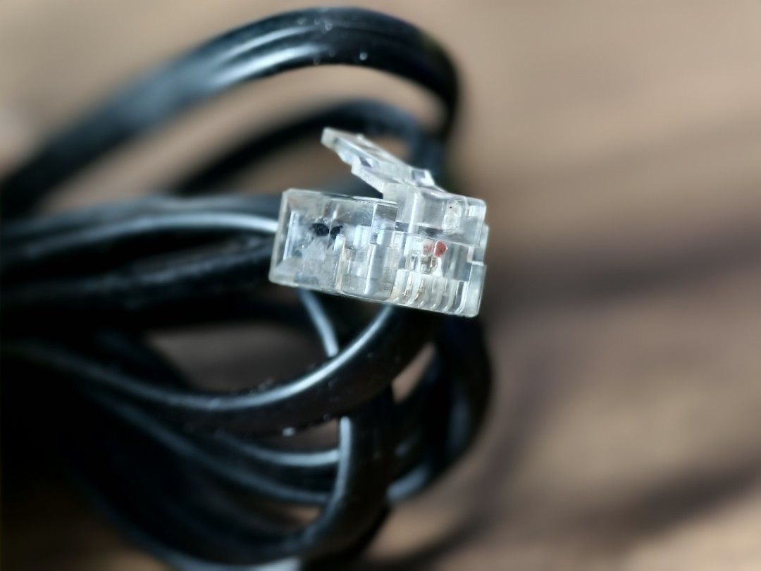 Telephone Cable RJ11 ADSL Modem Phone Fax Cord, Computers & Tech, Parts ...