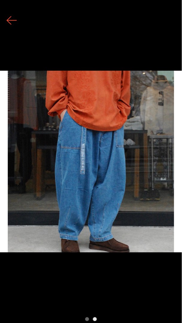 TIGHTBOOTH denim baker balloon pant, 他的時尚, 褲子, 牛仔褲 TIGHTBOOTH denim baker balloon pant, 他的時尚, 褲子, 牛仔褲