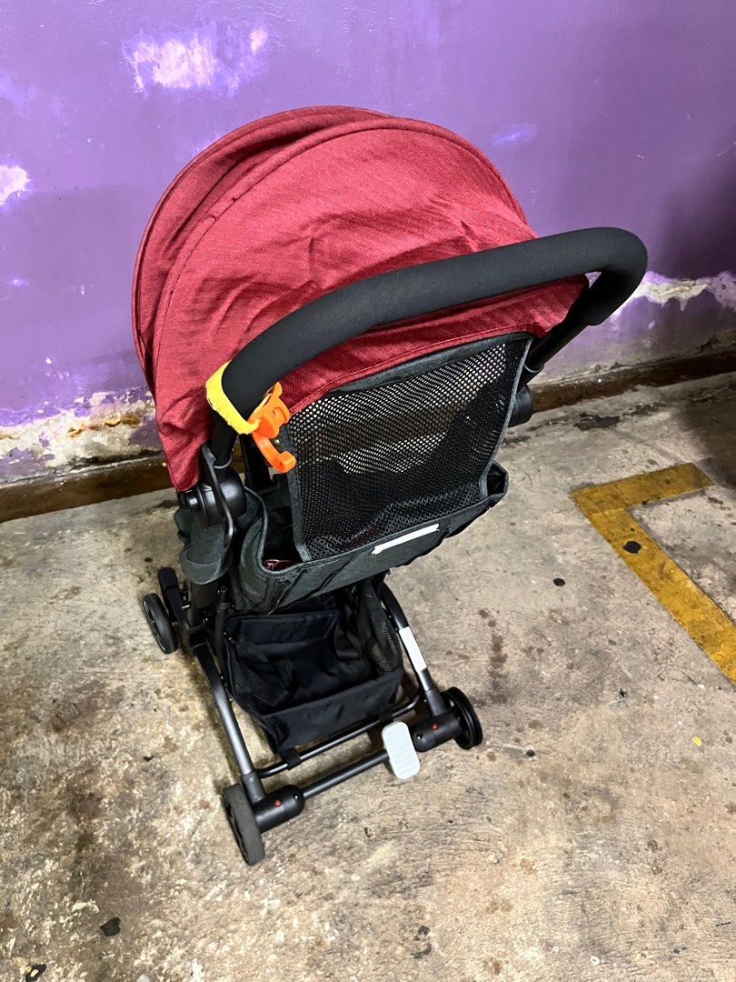 Tobby co pocket stroller one tyre to be replaced Babies Kids Going Out Strollers on Carousell