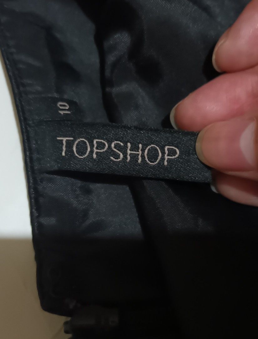 Topshop Black Balloon Cocktail Dress
