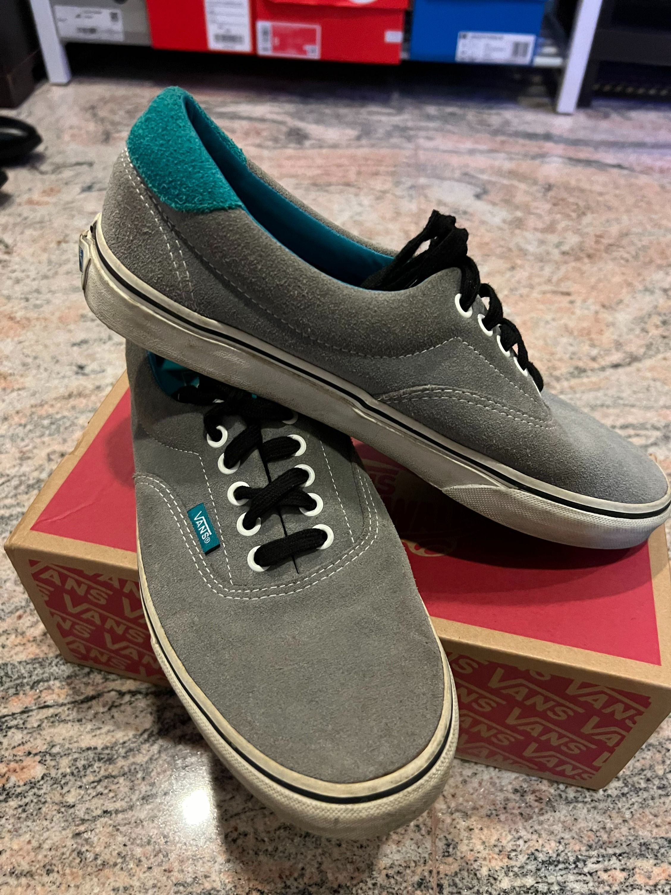 Vans Authentic Lace up shoes grey w teal Luxury Sneakers