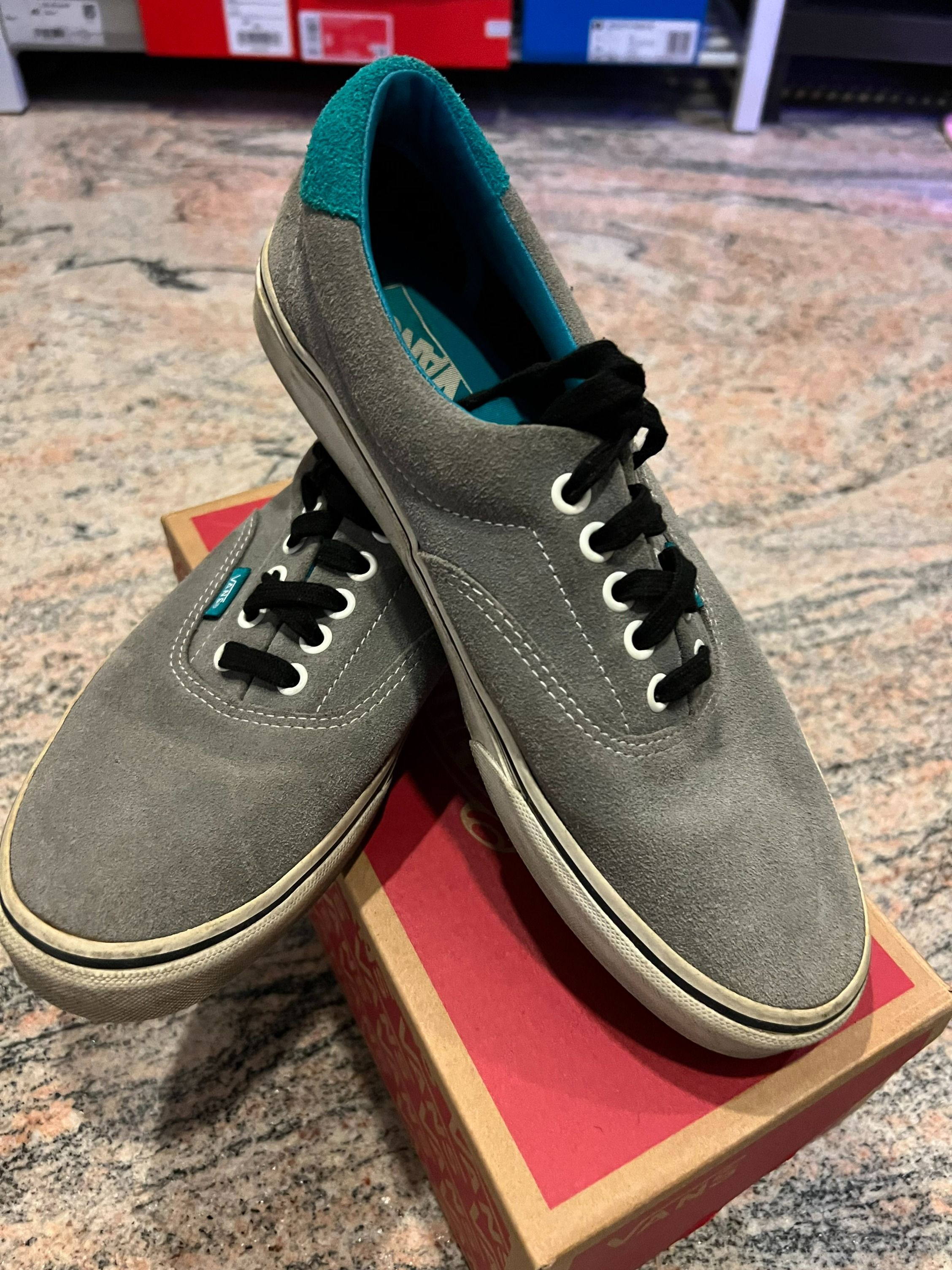 Teal grey vans new arrivals