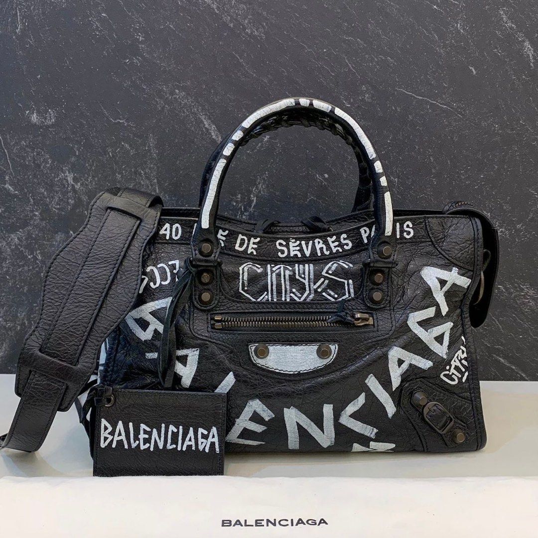 Handbag Balenciaga Graffiti City Small Balenciaga Classic City Aj