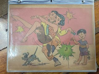 Vintage Antique Original Print - Francisco V. Conching National Artist for Visual Arts in Philippines “King of Komiks” Comics