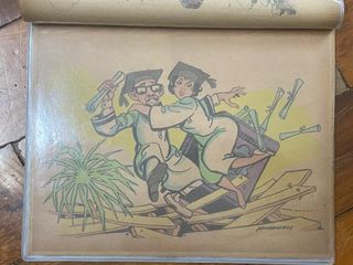 Vintage Antique Tagalog Original Print - “Graduation” Adrian Gonzales - Inker for Super Powers Dc Comics Komiks National Philippines Artist
