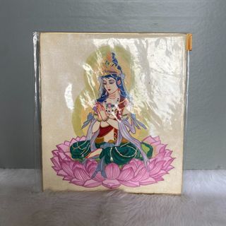 Vintage Buddhist Deity Tara Painting Art Print