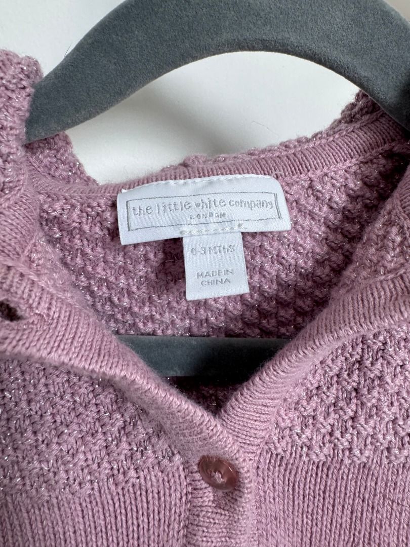 White company grey cardigan sale