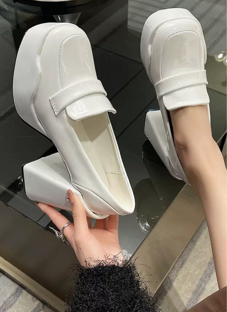 White heeled mary best sale janes