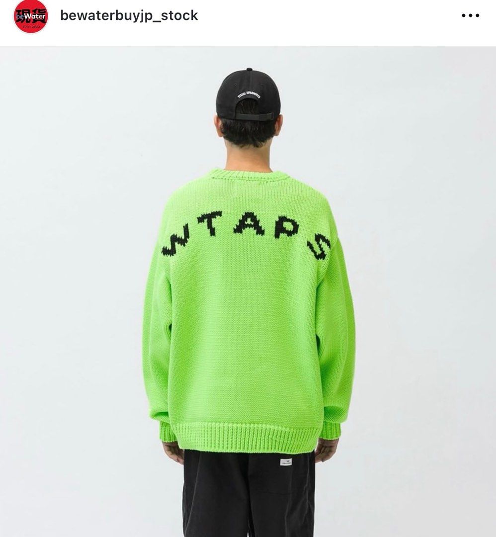 WTAPS CREW NECK 01 SWEATER POLY. T-ROCK KNIT, 男裝, 外套及