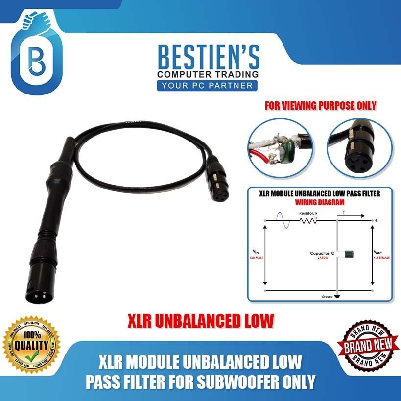 XLR MODULE UNBALANCED LOW PASS FILTER FOR SUBWOOFER ONLY, Audio, Other ...