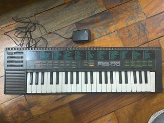 Yamaha PSS-170 Electronic 44 Keys Keyboard Piano 1980s Tested with some issues Vintage Voice Bank PortaSound Selling as is