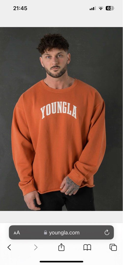 YoungLA Men's Oversized Crewneck Sweatshirt