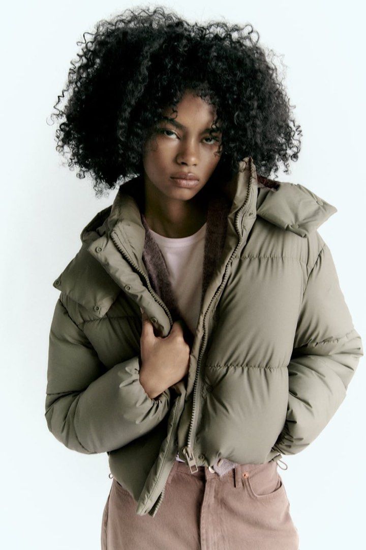 Cropped winter jacket store