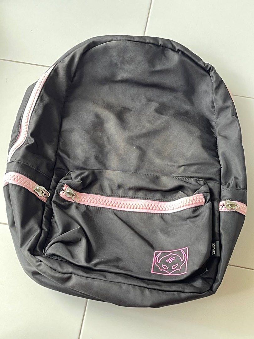 All black pink clearance backpack